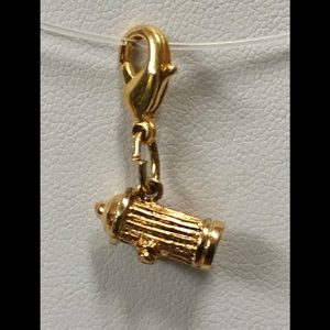 Gold Plate Over Sterling Fire Hydrant by Rembrandt